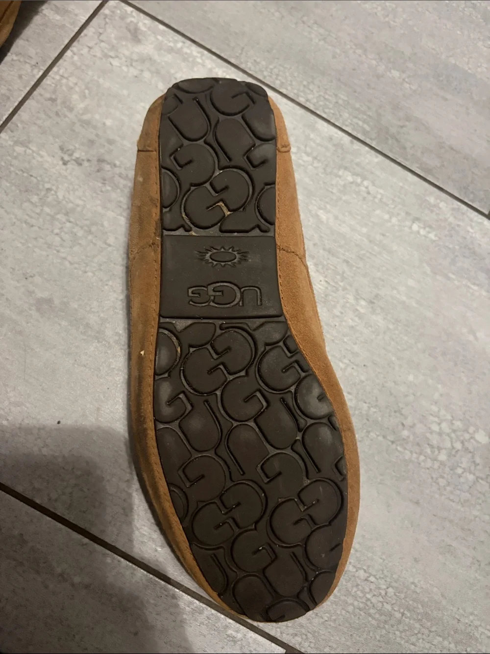 UGG Men's Slip-On Suede Loafers - Chestnut Brown
